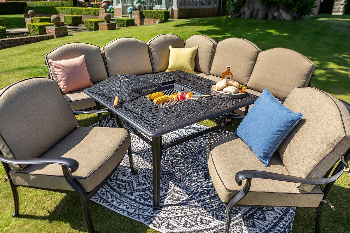 hartman fire pit table