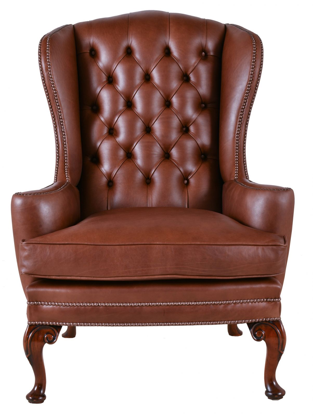 Traditional Leather English Wingchair