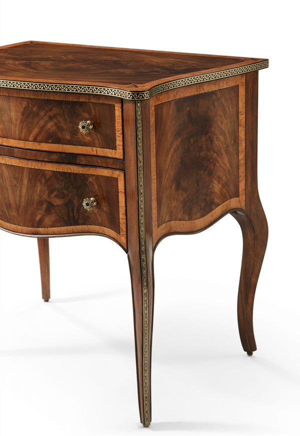 Elegant Wood Veneered Nightstand