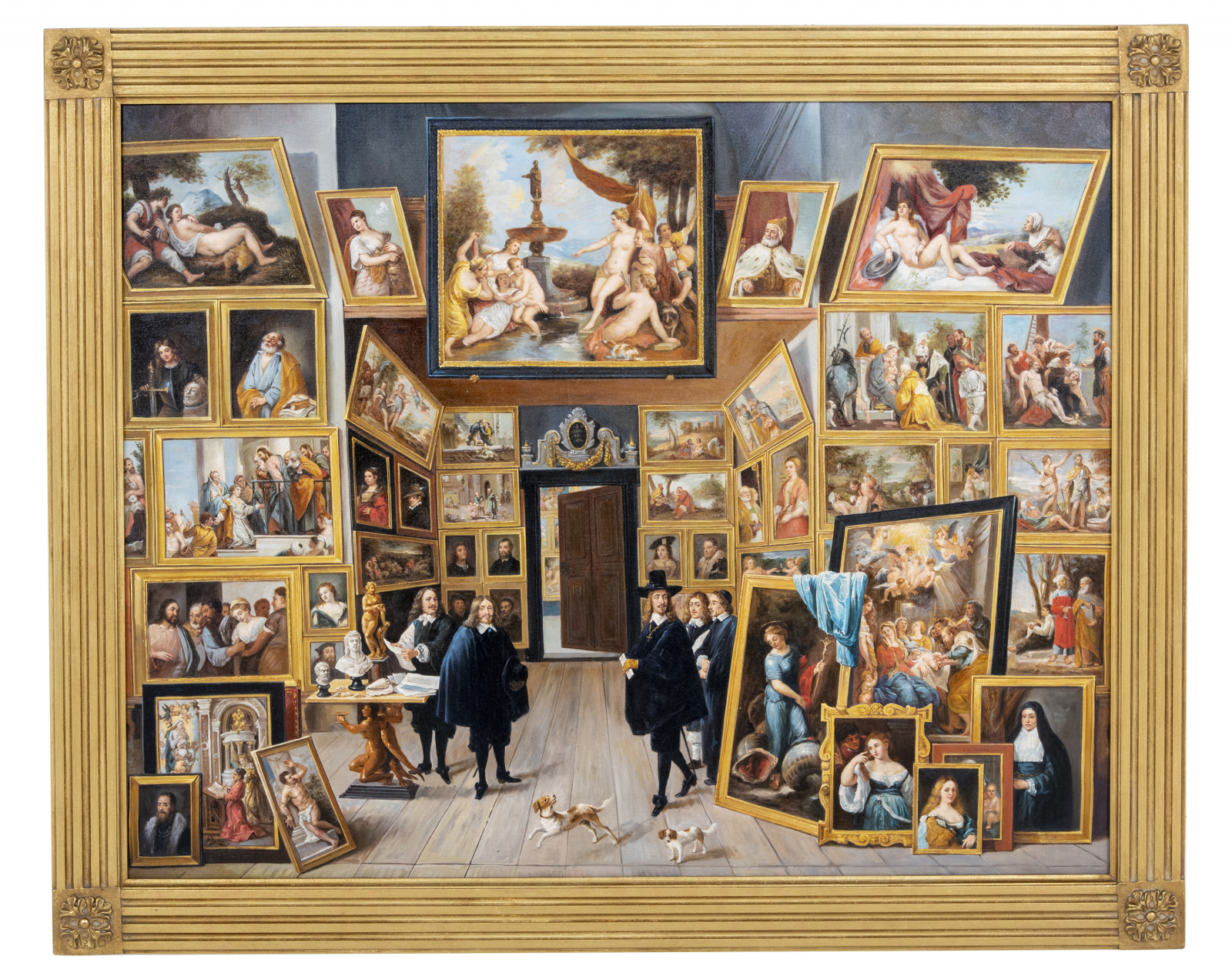 Archduke Leopold Wilhelm In His Picture Gallery, C.1647 in style of David Teniers
