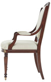 Harlestone Arm Chair In Lymington Damask Almond