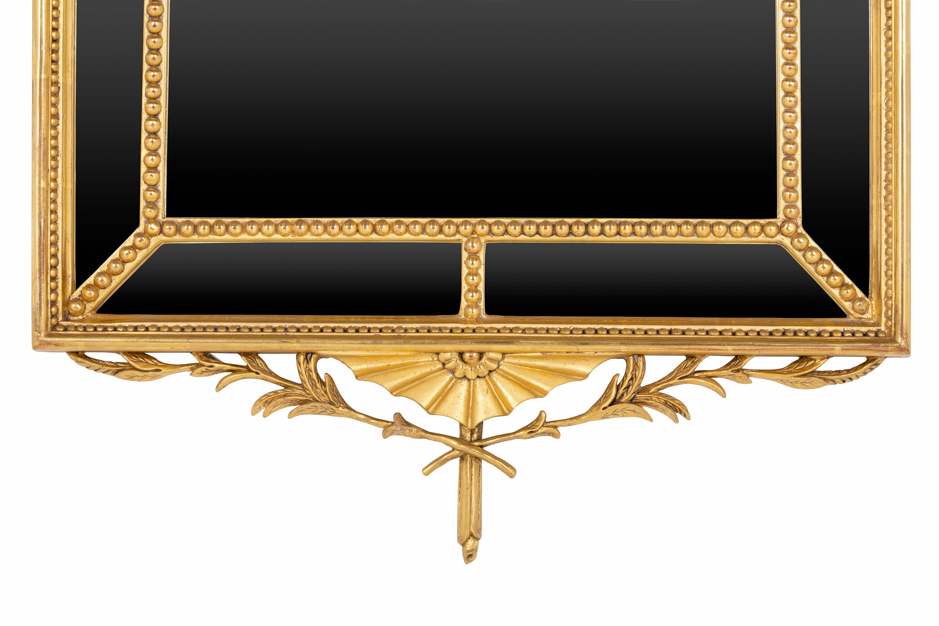 Beautiful George III Inspired Hepplewhite Style Water Gilded Mirror