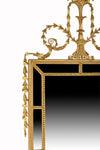 Beautiful George III Inspired Hepplewhite Style Water Gilded Mirror