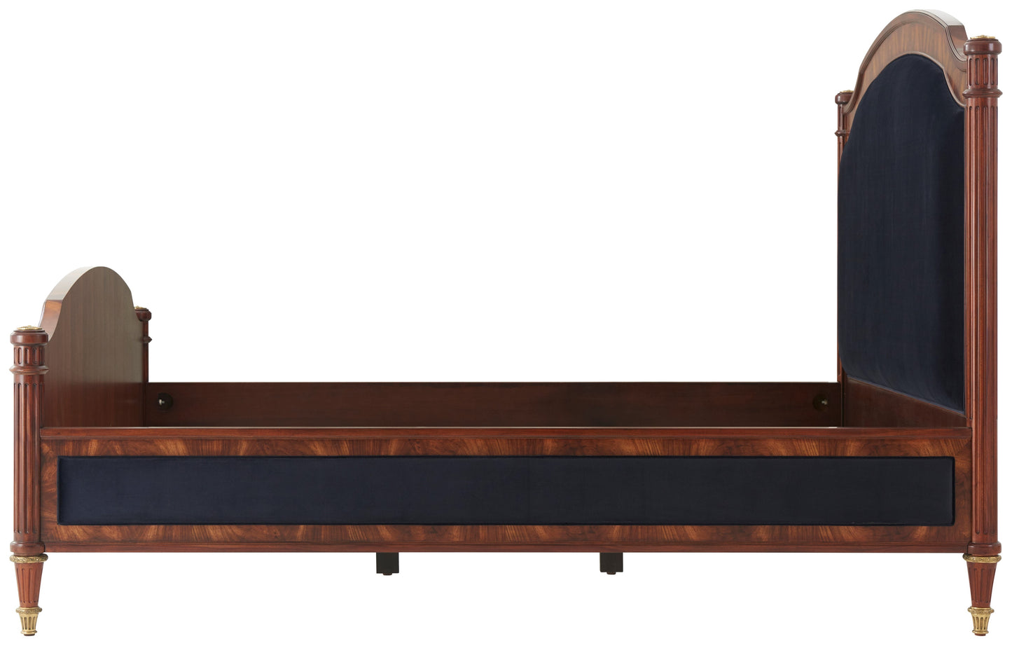 Harper Bed upholstered in Wemyss Columbia Ebony