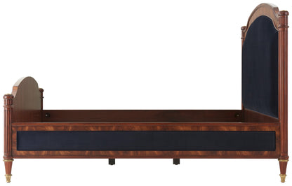 Harper Bed upholstered in Wemyss Columbia Ebony
