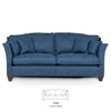 dark blue handmade knole sofa 