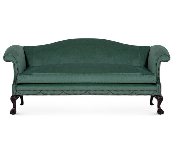 front view of english sofa in traditional style